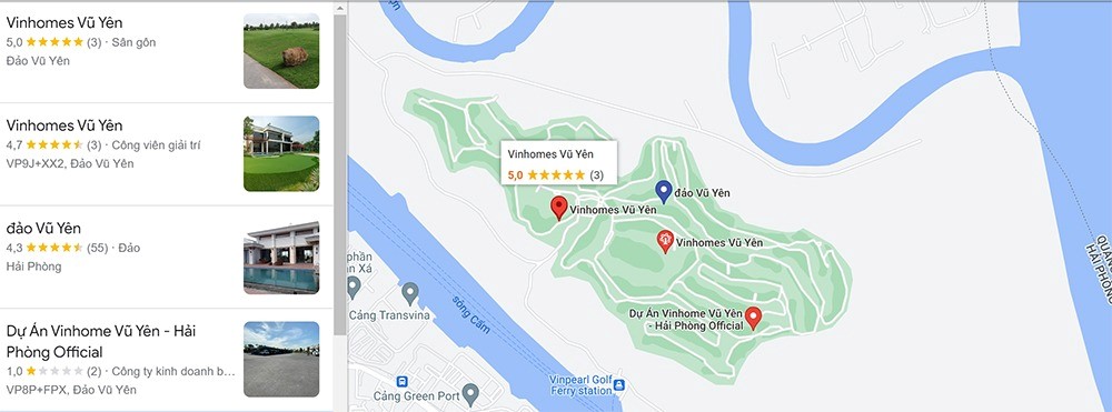 bản đồ Vinhomes Vũ Yên